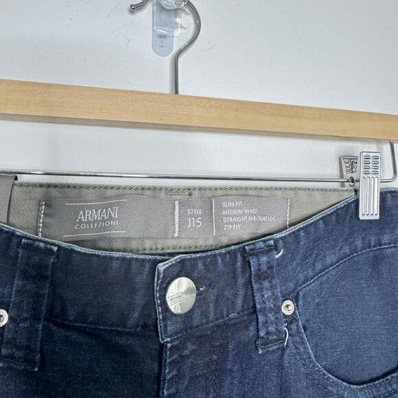 ARMANI COLLEZIONI | NWT J15 Straight Jeans | 30 - Picture 4 of 7